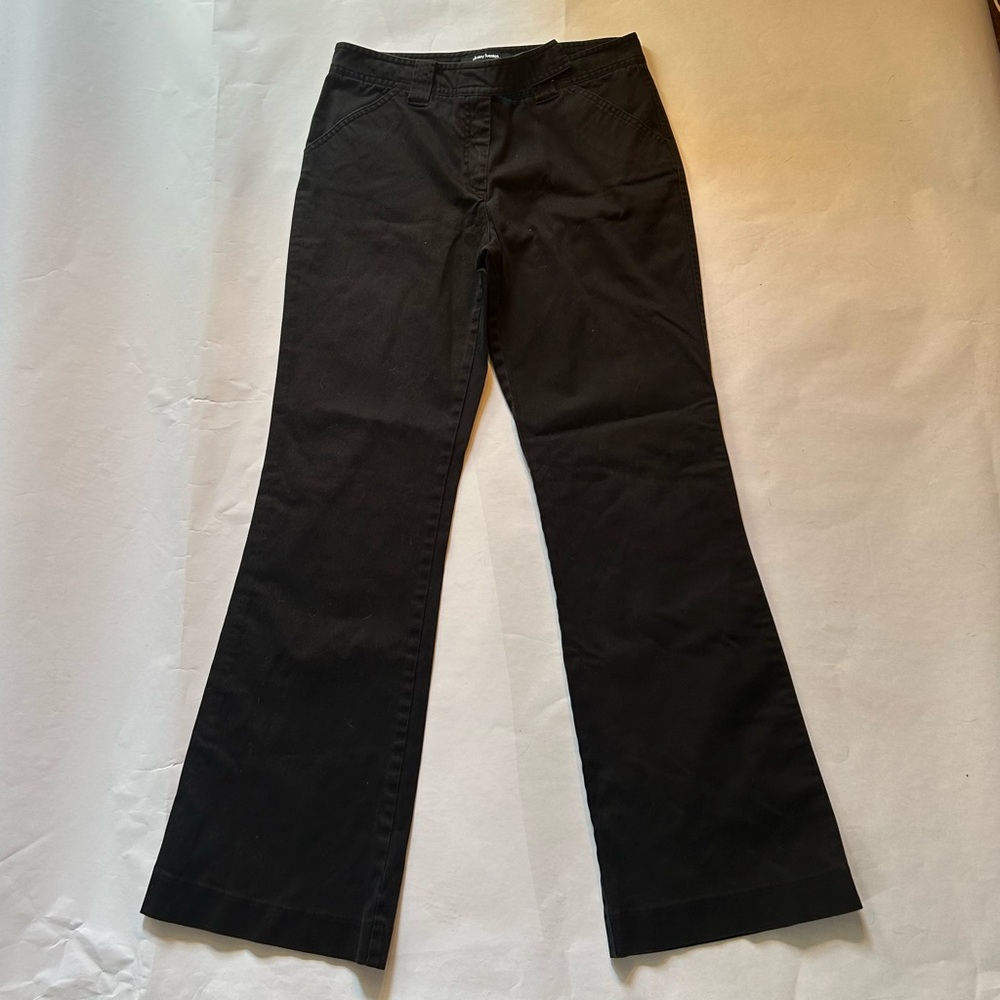 Daisy Fuentes Black Dress Pants Sz 6 Mid Rise Bootcut Career Office Pockets EUC - Picture 2 of 5